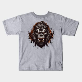 Angry Gorilla face Kids T-Shirt